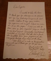 Anthony Hanline's Letter
